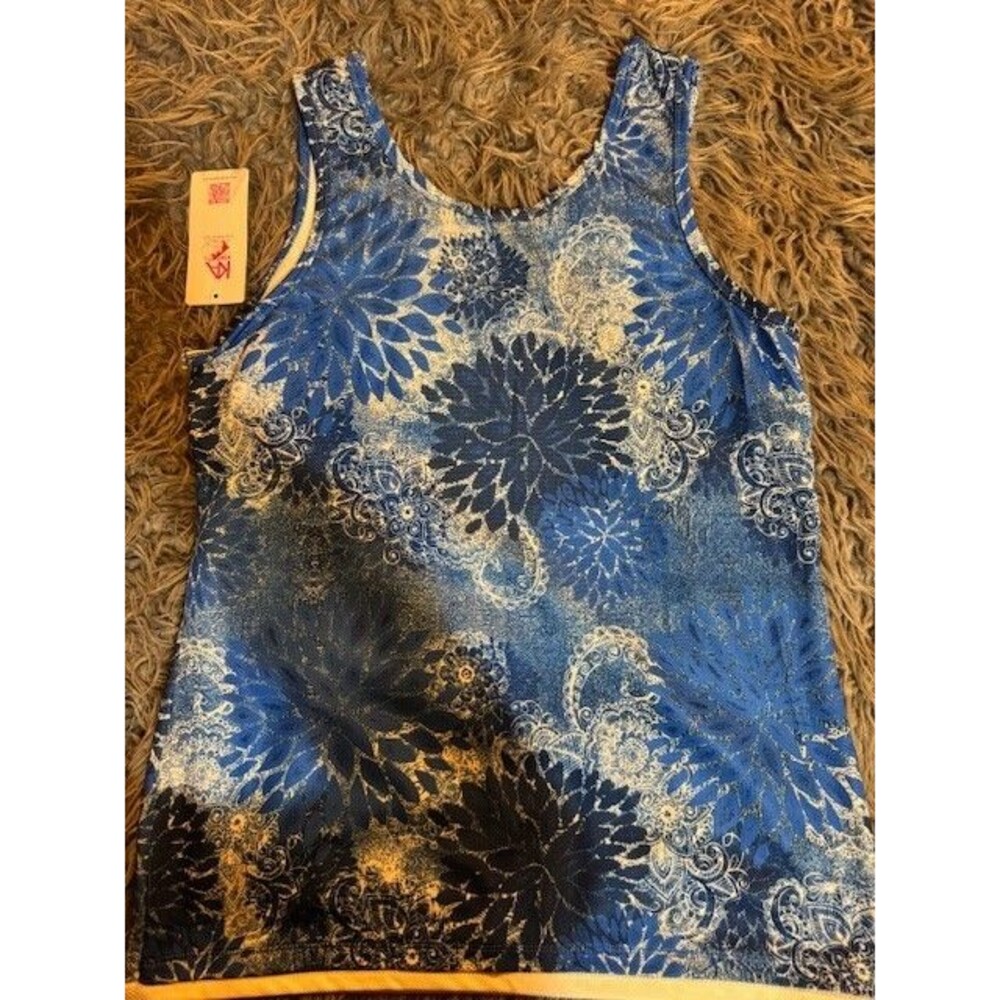 Penn‎ State Womens LRG Floral Paisley Sleeveless Tank Top Knights Apparel NEW - Picture 5 of 10